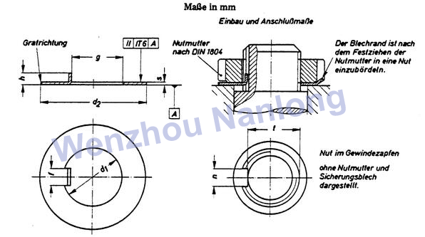 DIN 462 - Internal Tab Washers